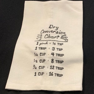 ドライ換算表...機械刺繍ホワイトヘリンボーンタオル