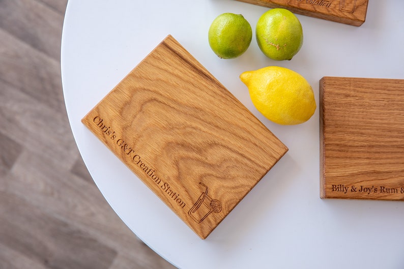 Cocktail cutting board Drinks chopping board Gin Etsy