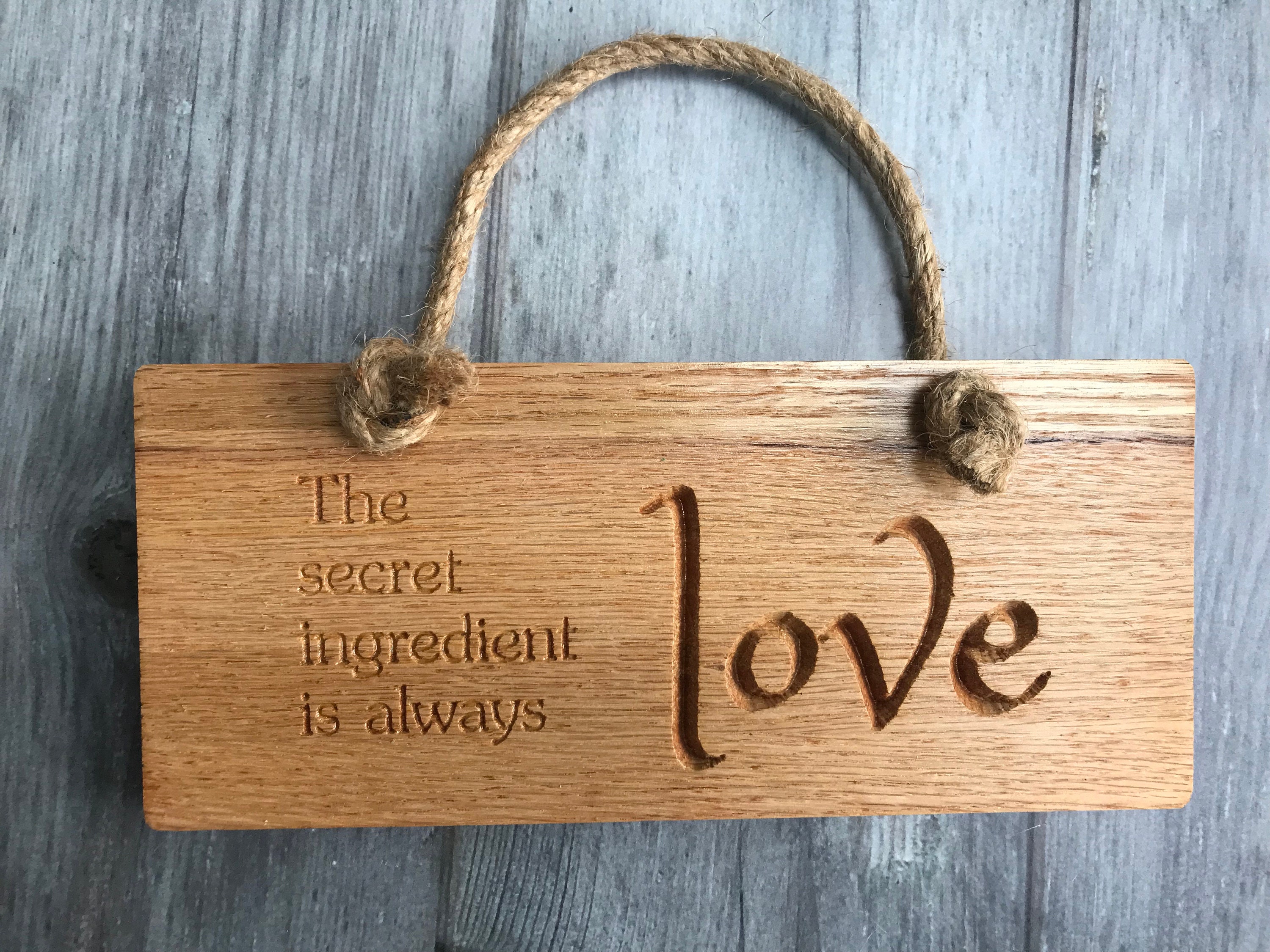 Ingrediente secreto es signo de roble del amor arte de la | Etsy