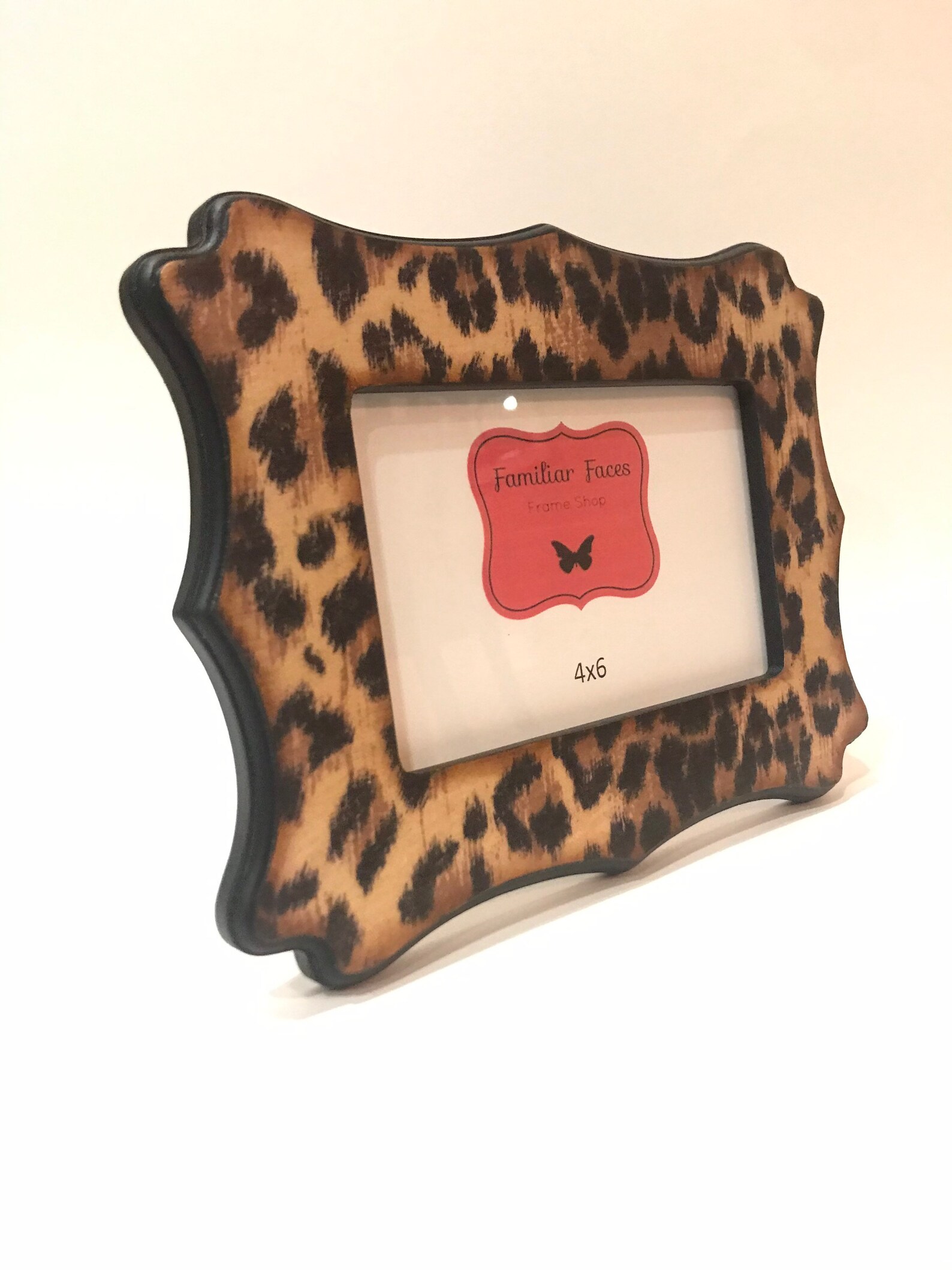 4x6 Whimsical Picture Frame in Leopard Cheetah Print - Etsy