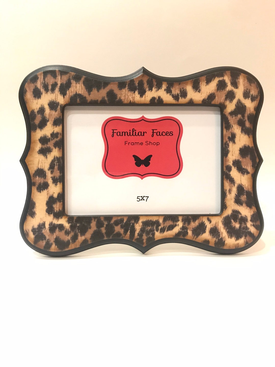 5x7 Cheetah Leopard Print Picture Frame Etsy