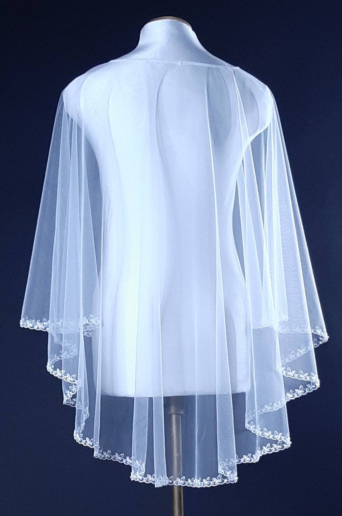 wedding cape and veil