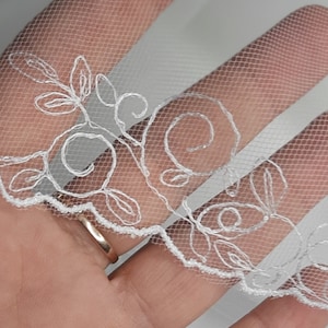 Wedding Veil with blusher Bridal Veil Cathedral with beads Wedding veil Beaded First Communion Veil Custom veil Wedding custom veil