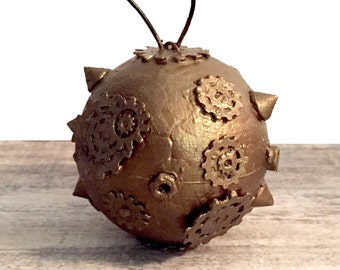 Steampunk Christmas Ornament, Gear Ornament, Christmas Tree Ornament, X-Mas Ornament, Steampunk Gifts, Steam punk Ornament