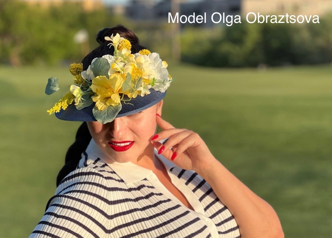 Floral Visor Flower Summer Visor Golf Floral Visor Golf Visor Etsy