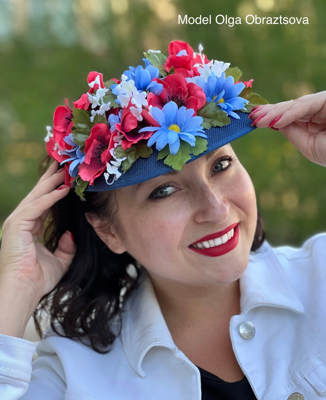 Floral Visor Golf Floral Summer Visor Flowers Visor Summer Visor Woman