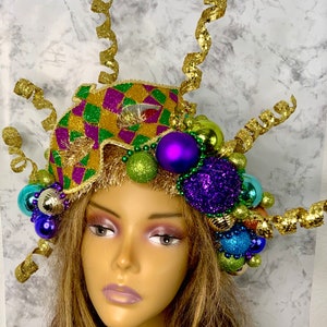 mardi gras headpiece headband