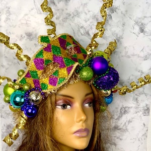 mardi gras headpiece headband
