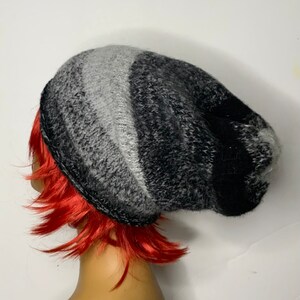 knitted alpaca wool winter  woman hat slouchy softcashmere blend hand knitted beanie, slouchy beanie cashmere blend