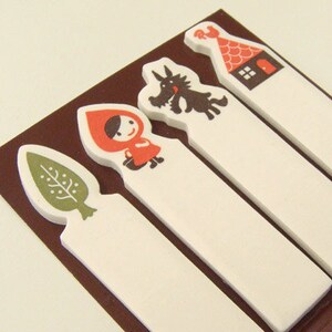 Decole&#39;s Otogicco Little Red Riding Hood Adhesive page markers