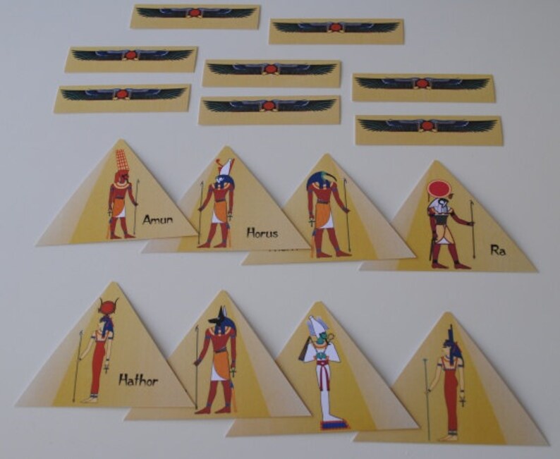 printable bookmark instant download ancient egypt gods and