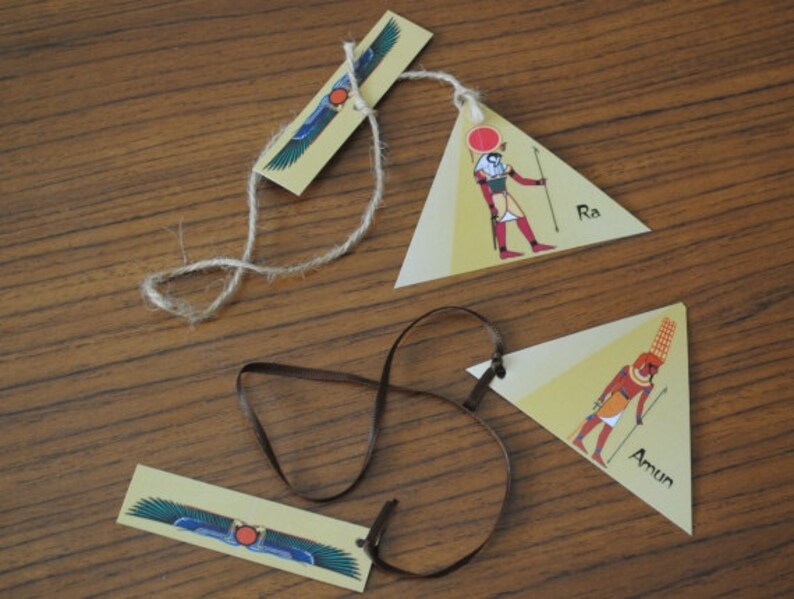 printable bookmark instant download ancient egypt gods and