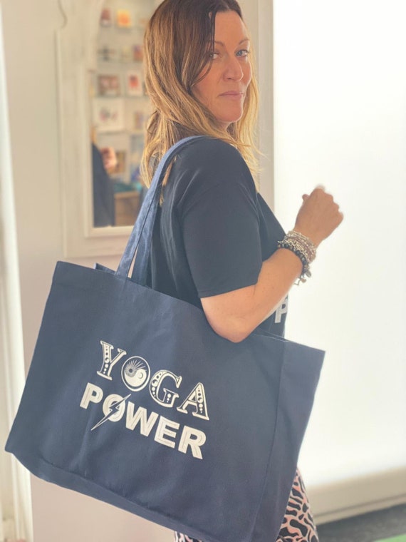 Yoga Power Canvas Bag Kundalini Yoga Lover Workout Accessories