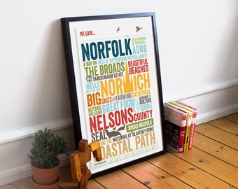 We love Norfolk Typographic Poster