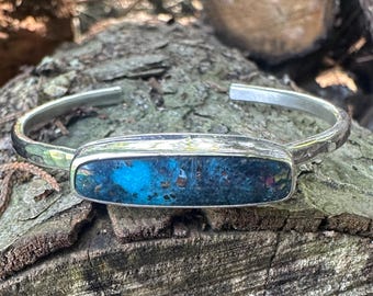 Handmade Nacozari Turquoise Sterling Silver Cuff
