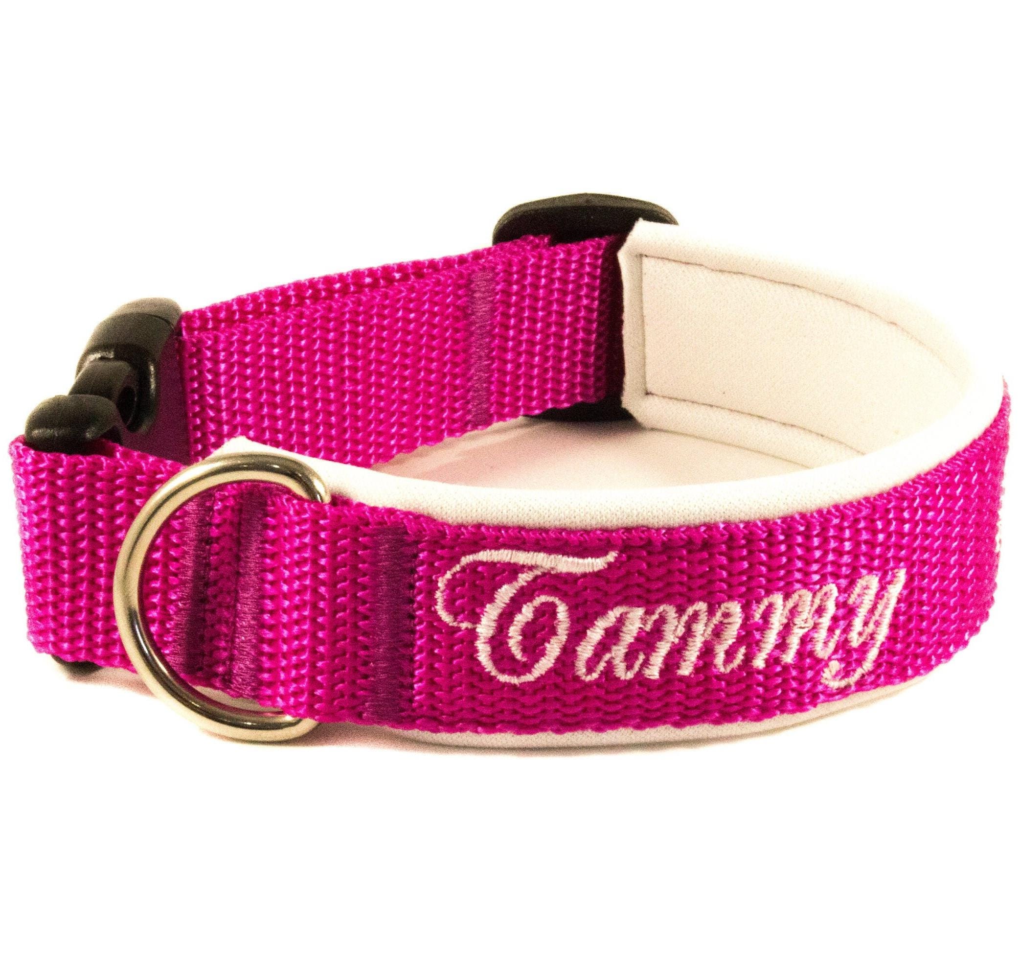 Up Country Pink Gingham Hundehalsband 5/8 Zoll, Größe S (9-15 Zoll) - Waschbar & US-made