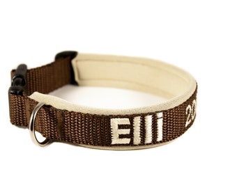 Dog collar with name/phone number