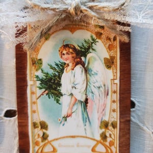 Escolha um conjunto de 5 favoritos! Cenas de Natal vitorianas vintage decoupaged em madeira, ornamentos ou presentes shabby chic - melhores que cartões!