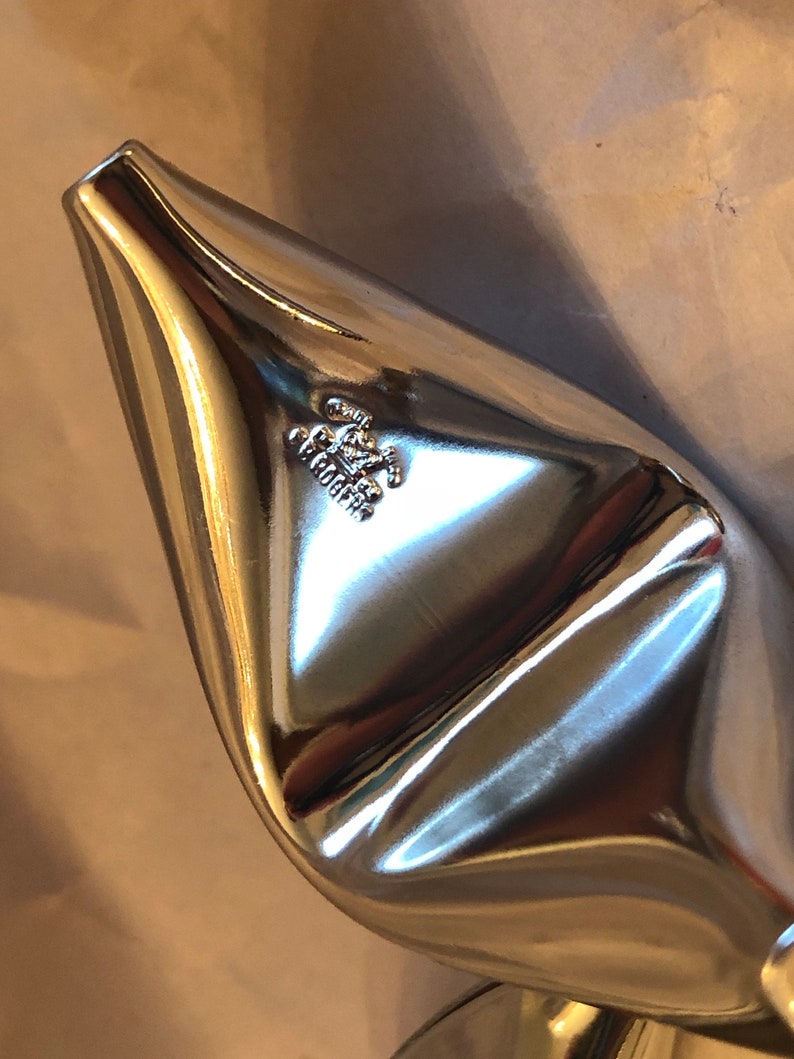 Unique! Set of Eight 8 F B Rogers Silver Plated Fortune Cookie Place Card Holders