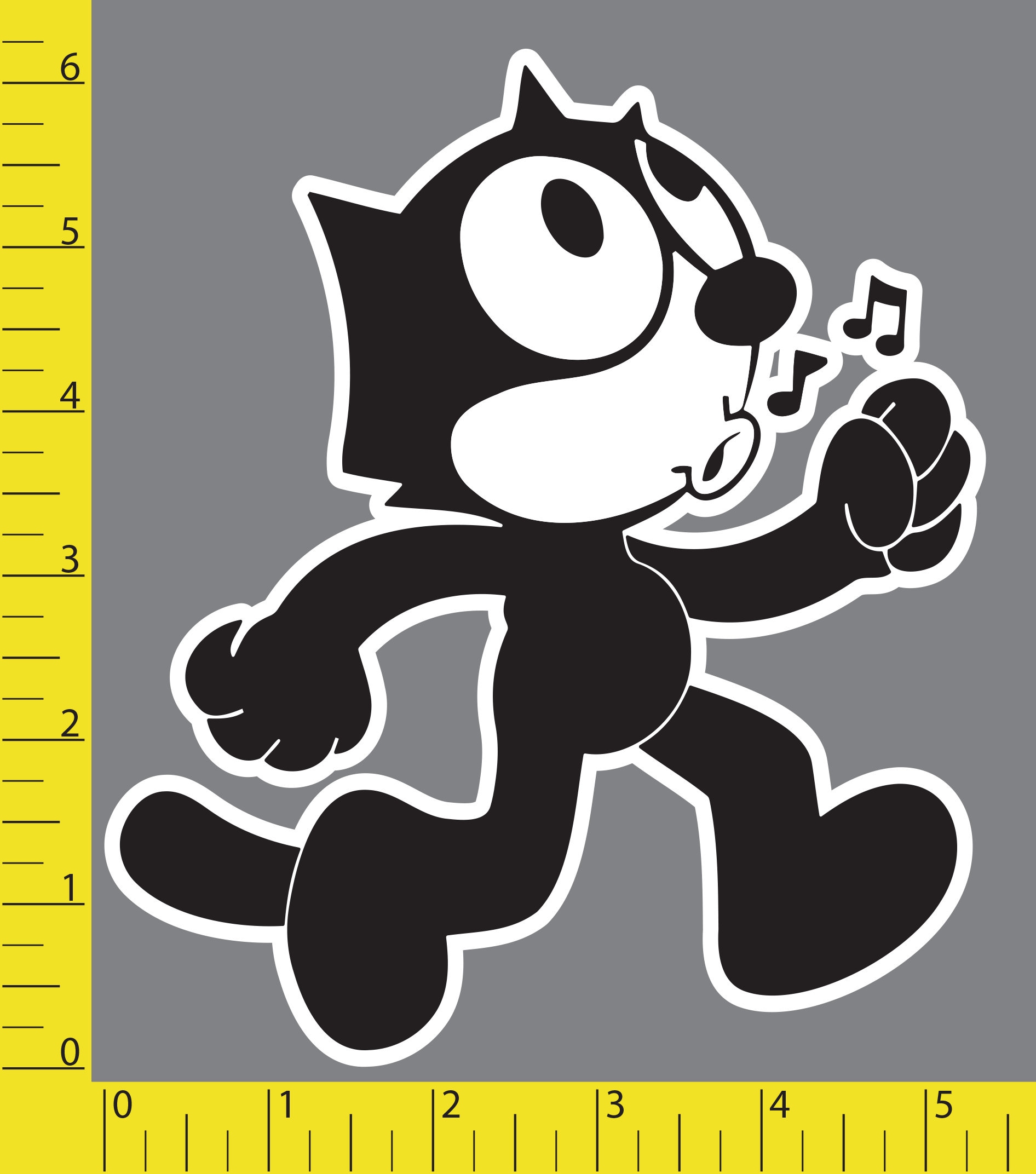 Felix the Cat 022824 Laminated Sticker/decal (water/scratch Proof