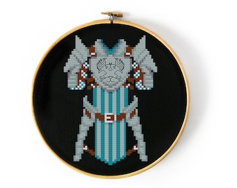 Dragon Age Grey Warden Armor Cross Stitch Pattern