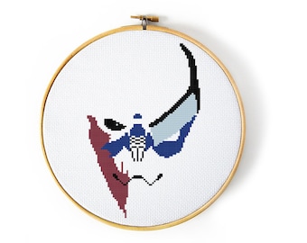 Mass Effect Garrus Vakarian Cross Stitch Pattern
