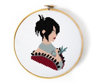 Dragon Age Morrigan Cross Stitch Pattern