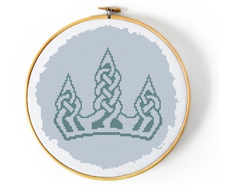 Skyrim Winterhold Guard Shield Cross Stitch Pattern