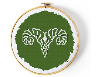 Skyrim Markarth Guard Shield Cross Stitch Pattern