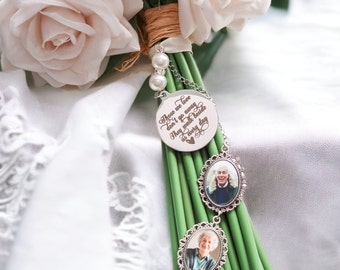 Wedding Bouquet Charm Personalised Photo Bouquet Charms for Wedding Memory Bridal  Photo Charm - Those We Love Don’t Go Away