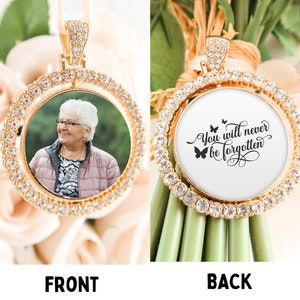 Customised Wedding Bouquet Memory Photo Charm