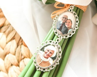 Bridal Bouquet Photo Memory Charm: UV Printed Keepsake