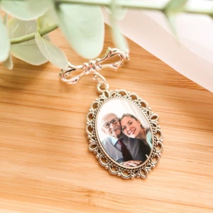 Bridal Bouquet Photo Charm: UV Printed Memory Pin