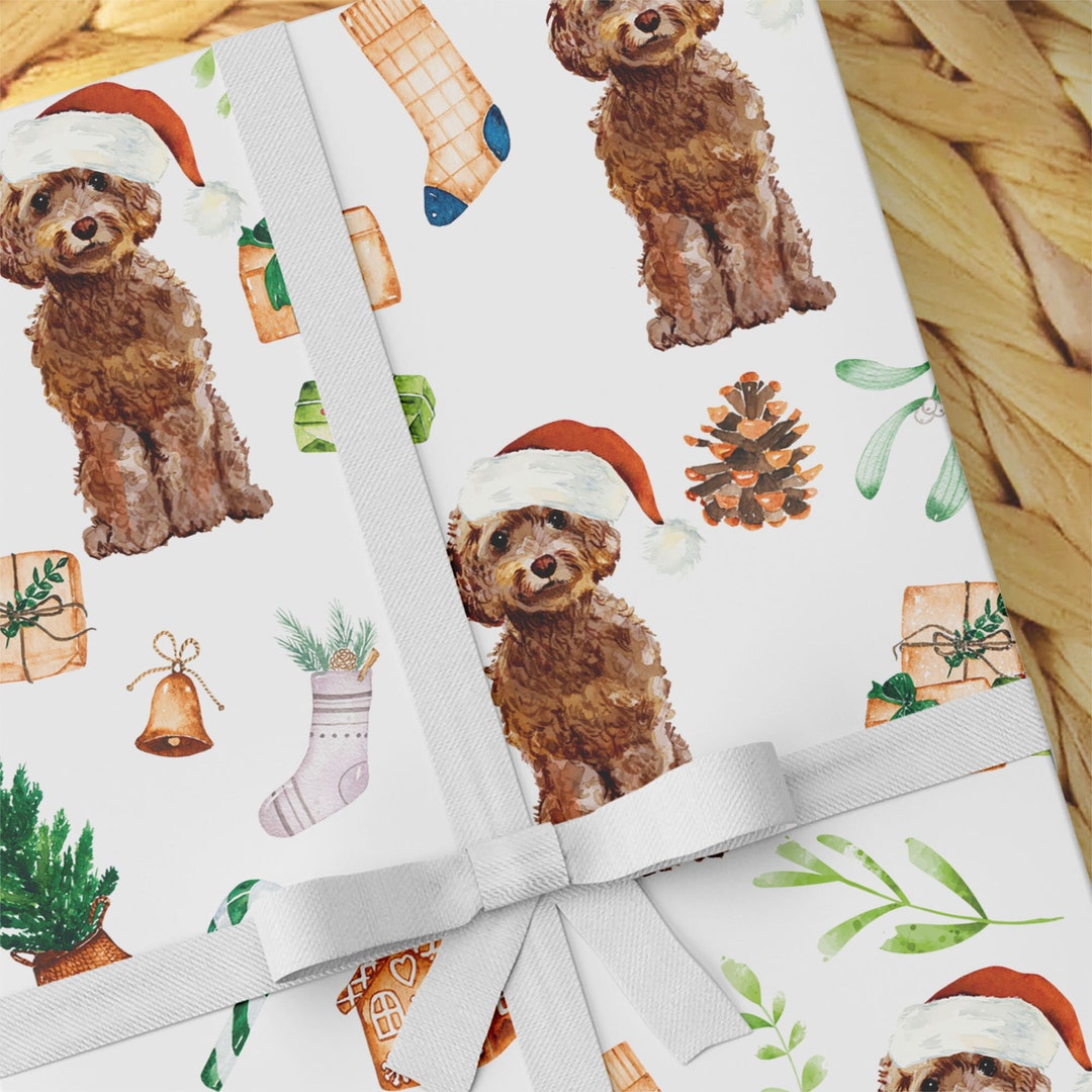 Cockapoo Wrapping Paper - Dogs Wrapping Paper - Gift for Dog Lovers ...