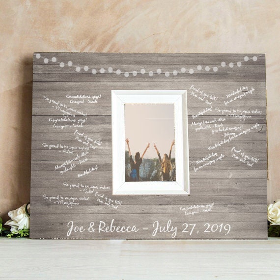 Signature Frame For A Wedding Guestbook Signing Image 0