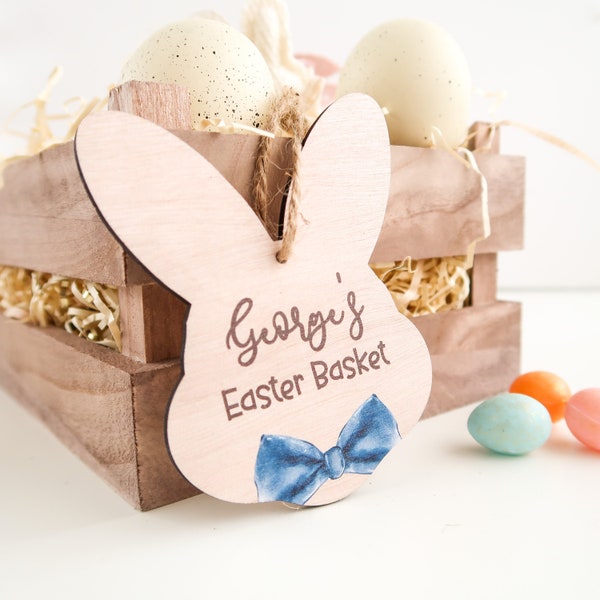 Unique Easter Gift - Easter Bunny Decoration - Quirky Easter Gifts - Easter Bunny Decorations - Easter Basket Tag - Easter Basket Name Tags