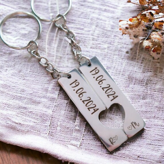 Keychain with the date we met deals