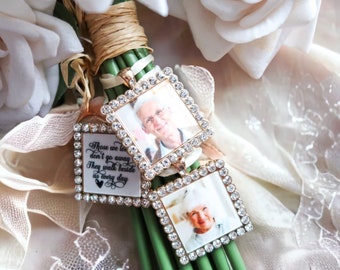 Bouquet Memory Charm - One Photo Or Two Photos Or Three Photos