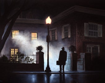 Exorcist, The arrival, Oil Painting Print