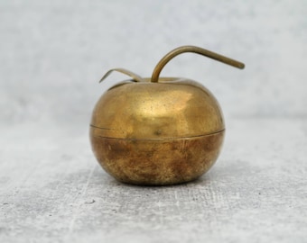 Atomchicago Chinese New Year Gift Fortune Gift Gold Apple Apples Statues Home Decor Brass Apple Figurines