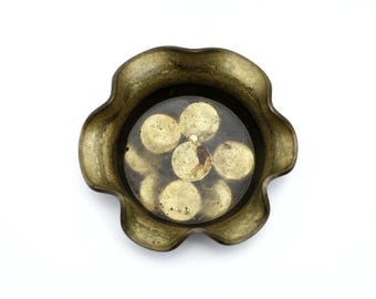Vintage Brass Trinket Dish: Small Entryway Decor