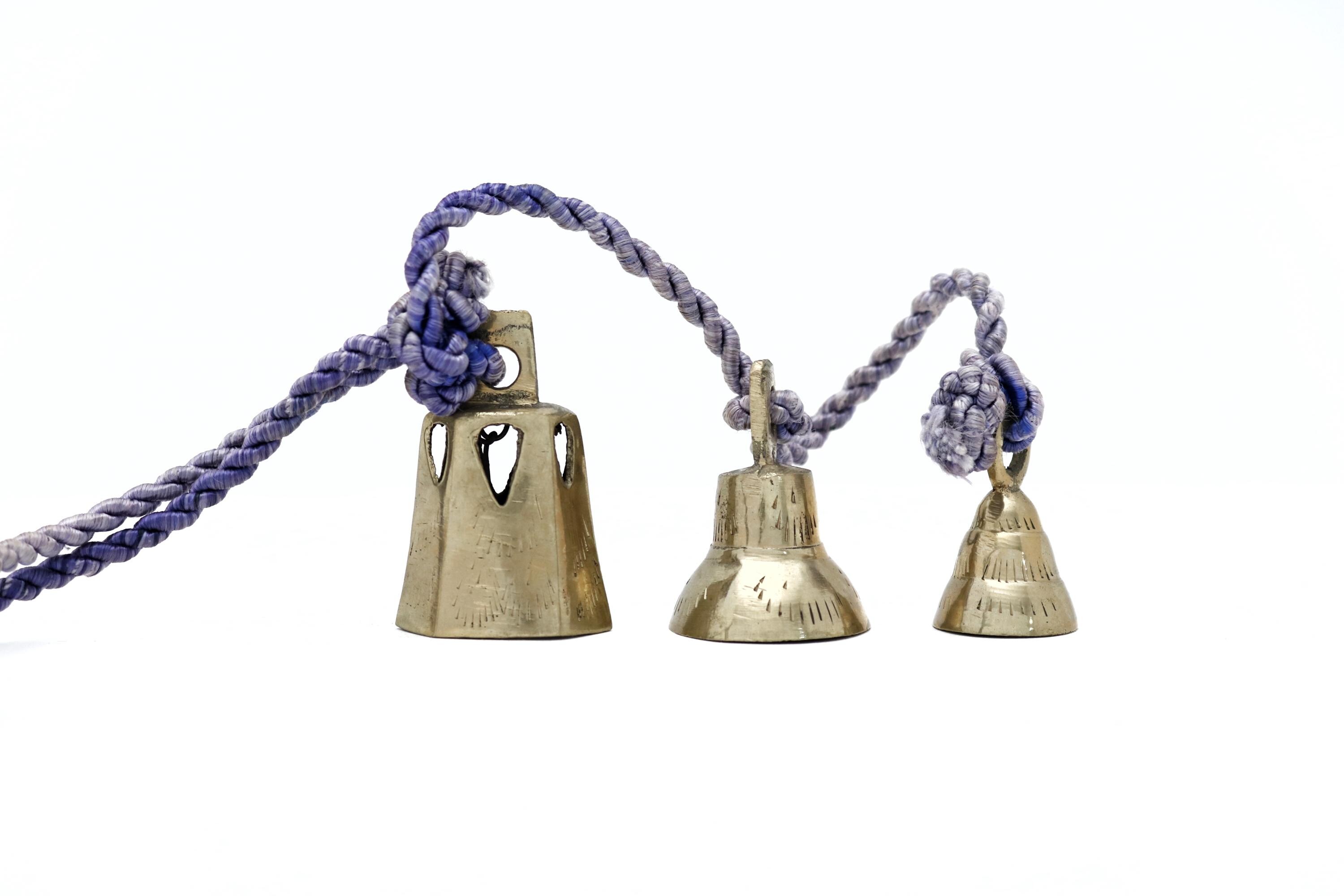 Vintage Brass Bells on Rope, Set of 3 - Etsy