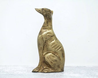 Solid Brass Greyhound Figurine Statue Dog Decoration Ornament Animal Figurines Solid Brass Greyhound Figurine Statue Dog Decoration Ornament Animal Figurines