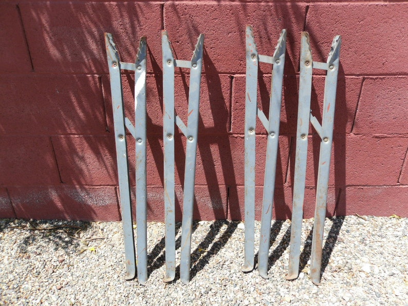 Vintage Metal Saw Horse Legs//Industrial Legs//Metal Table Etsy