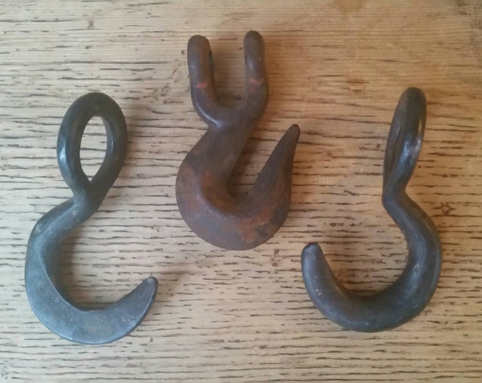 Industrial Metal Hooks Vintage Hook Farm Tools Rusty Tools Etsy