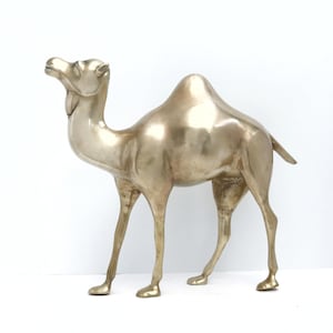 Large Brass Camel, Vintage Camel Figurine, Statue, Brass Animals, Camel Decor, Christmas Camel, Nativity Animal, Gifts