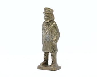 Brass Sailor Figurine, Vintage Fisherman, Seaman Statue, Nautical Coastal Beach House Decor, Gifts