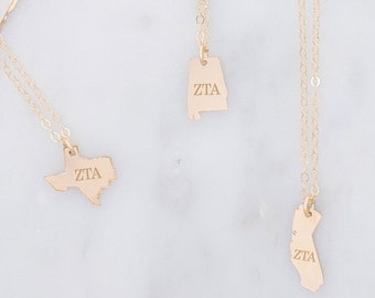 SS034DZ Sterling Silver Delta Zeta X-Small Pendant by LogoArt SS034DZ Sterling Silver Delta Zeta X-Small Pendant by LogoArt