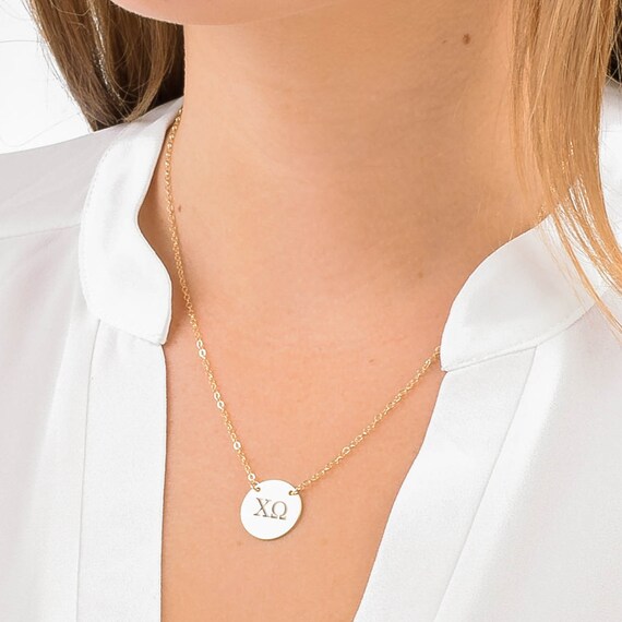 Simple ChiO Necklace Chi O Necklace Chi 