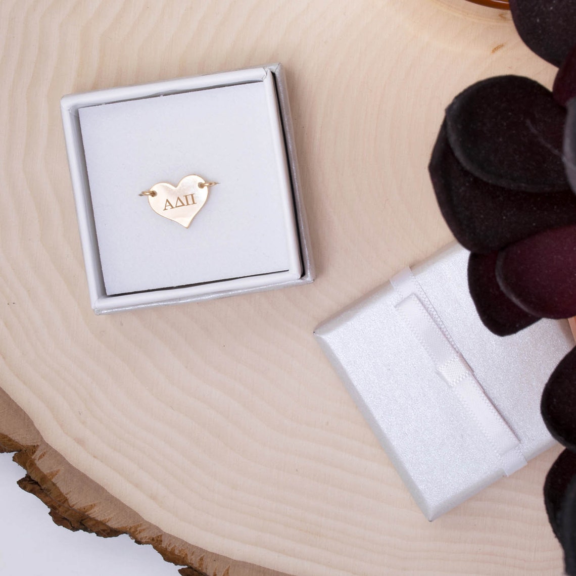 Alpha Delta Pi Heart Ring Adpi Wire Ring A D Pi Sorority Etsy